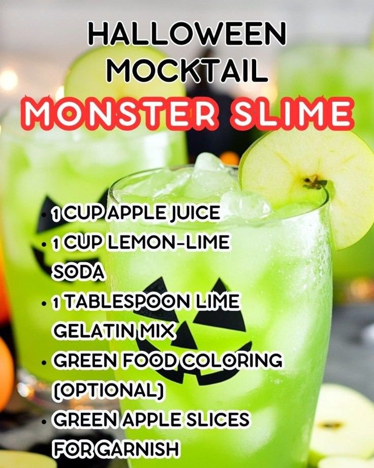 👹💚 Monster Slime Halloween Mocktail 💚👹

This Halloween, slay your thirst with a drink that's as slimy as it is delic… | Slime punch recipe, Halloween mocktail recipe, Spooky drinks nonalcoholic
