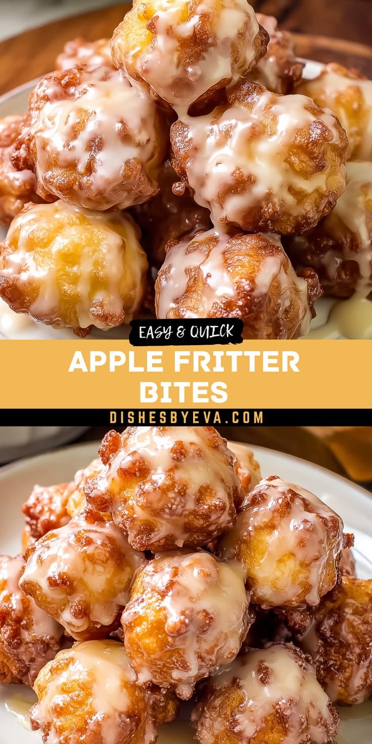 Apple Fritter Bites: Quick Easy Sweet Snacks To Make At Home For Dessert