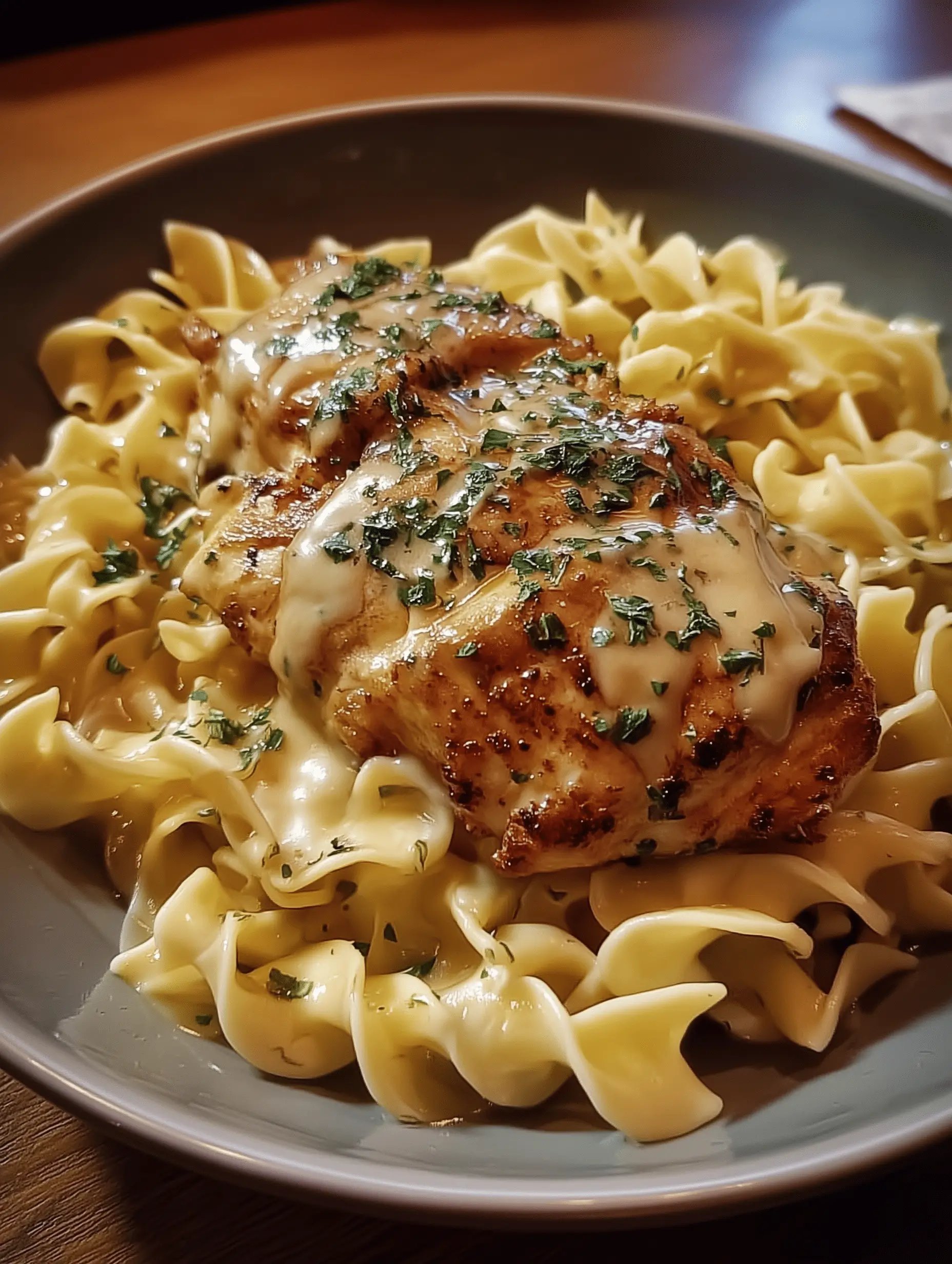 Chicken with Buttered Noodles