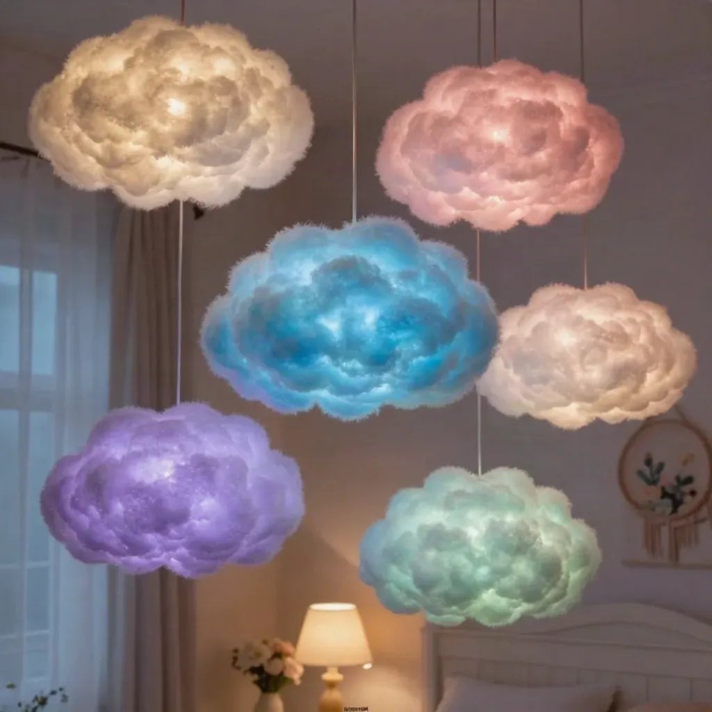 Handmade Cloud Lamp for Cozy Ambient Lighting 19 Cozy Handmade Cloud Lamp