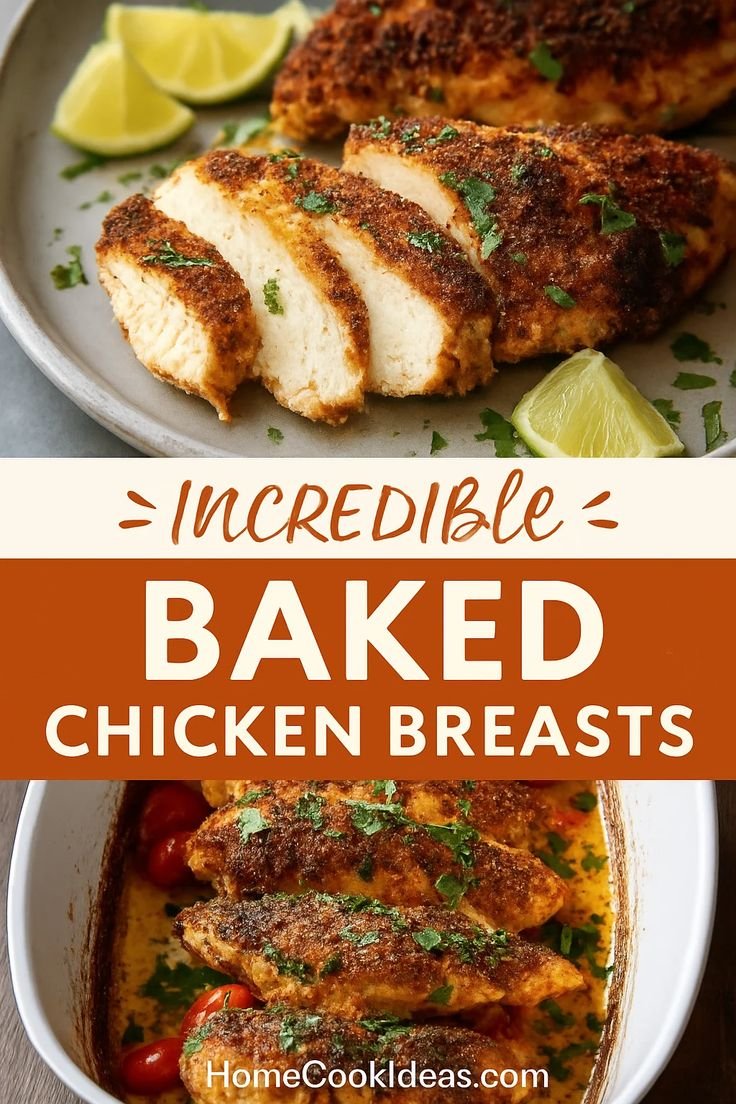 Juicy Baked Chicken Breasts Recipe – Easy & Delicious