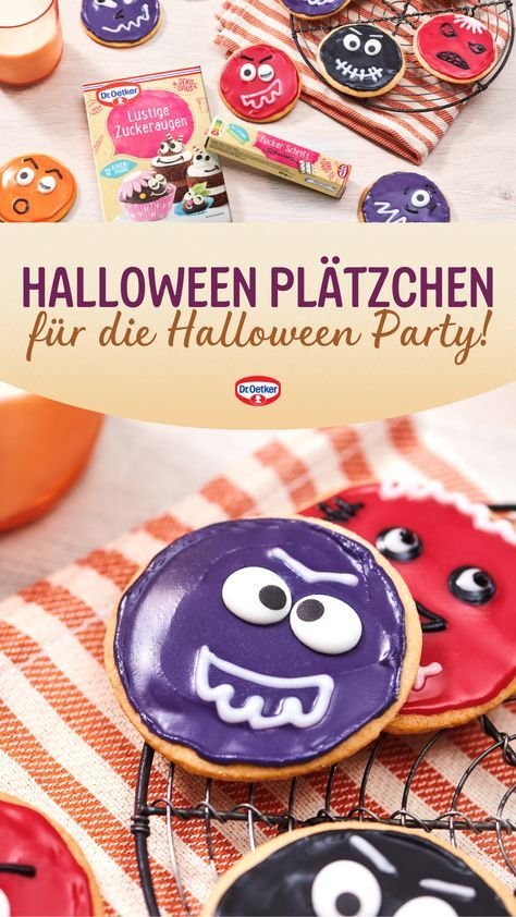 Halloween-Plätzchen Rezept | Dr. Oetker | Halloween rezepte getränke, Halloween rezepte herzhaft, Halloween rezepte gruselig