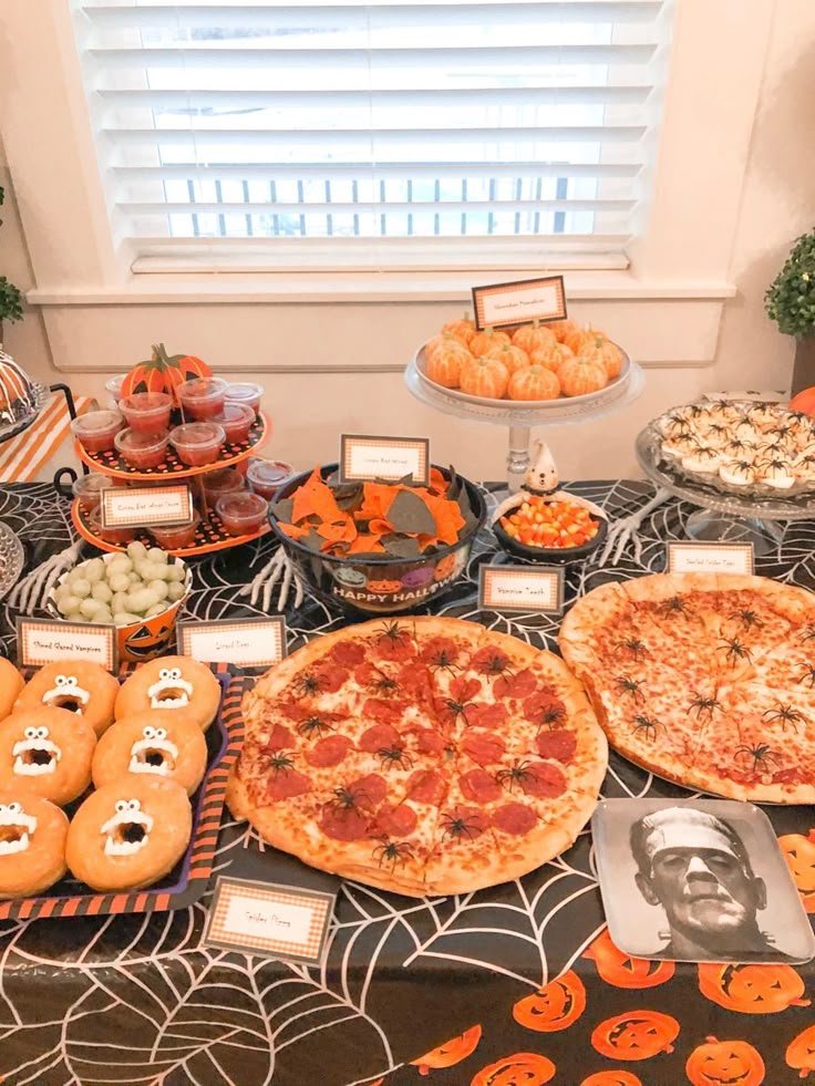 Spooky Halloween Themed Birthday Party | Summerween parties, Spooky bbq, Halloween cookout ideas