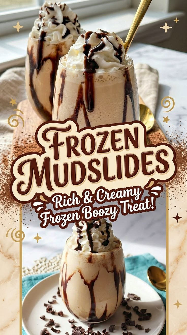 Frozen Mudslides | Easy Frozen Drink Recipes with Kahlua & Baileys