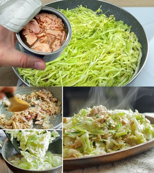 Napa-Kohl mit Thunfisch