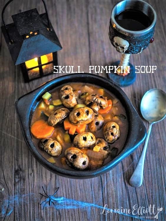 GHOULISH Skull & Pumpkin Soup for Halloween