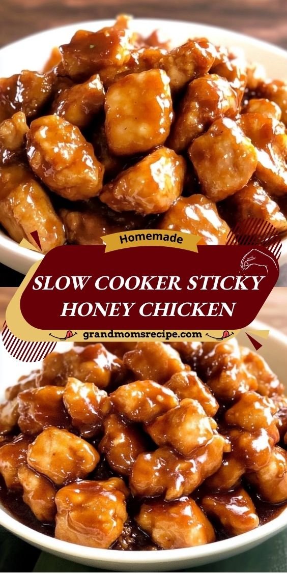 Slow Cooker Sticky Honey Chicken