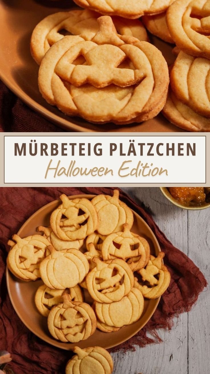 Kürbis Plätzchen mit fruchtiger Marmelade