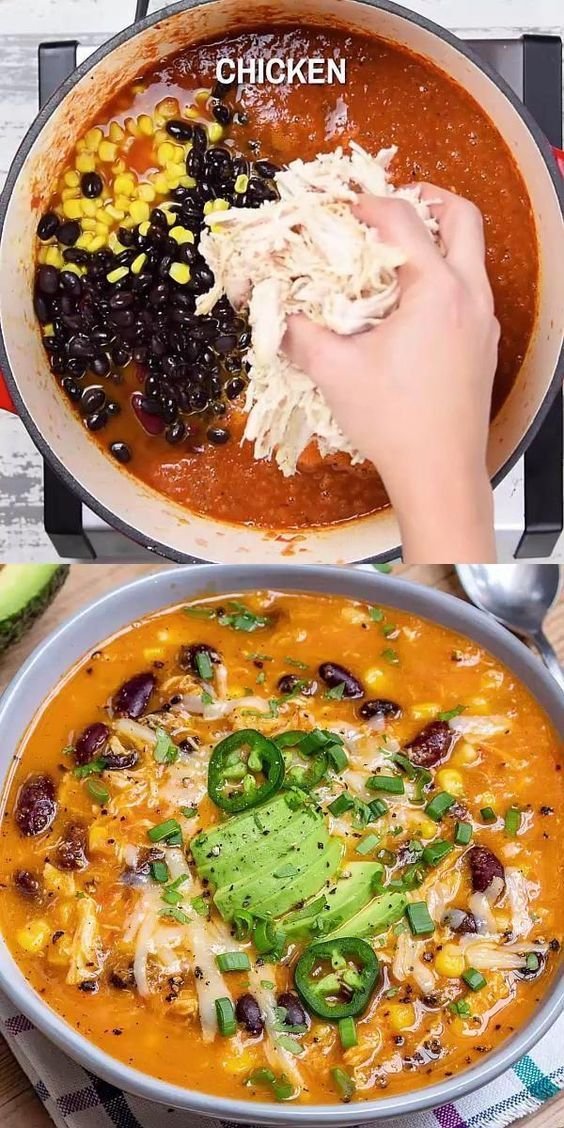 Creamy Chicken Enchilada Soup (Easy One-Pot Recipe)