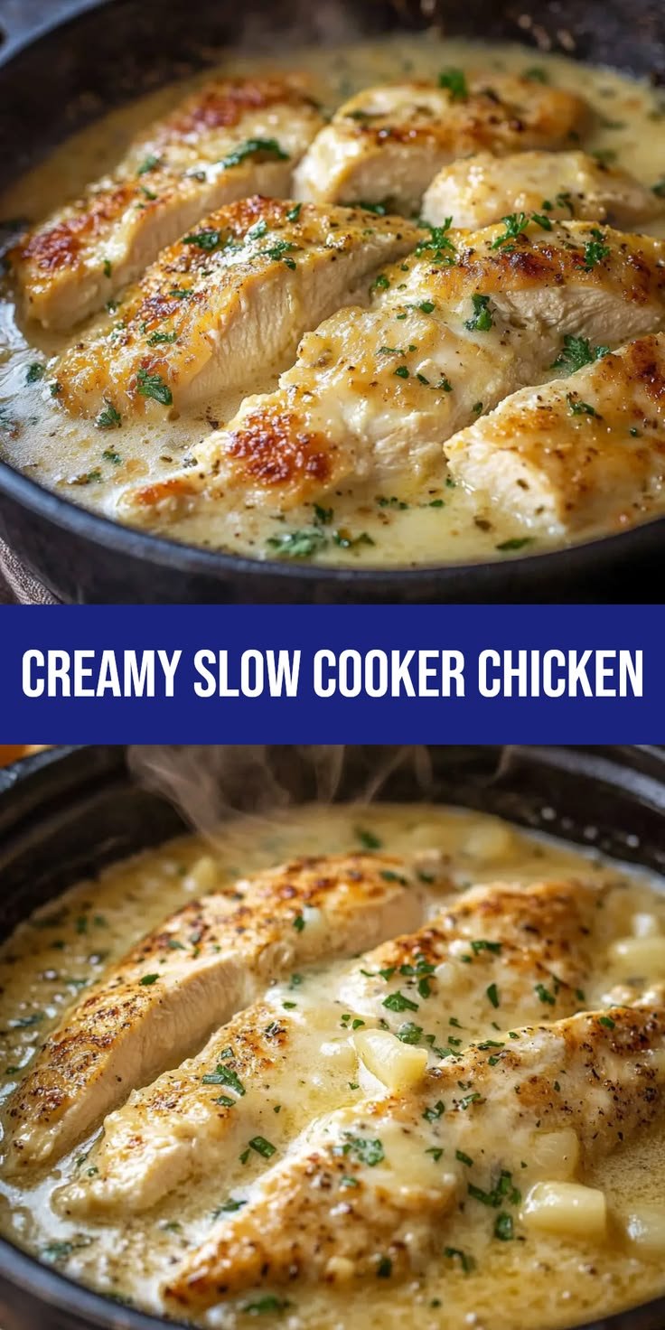 Want Creamy Chicken Fast In Your Slow Cooker?