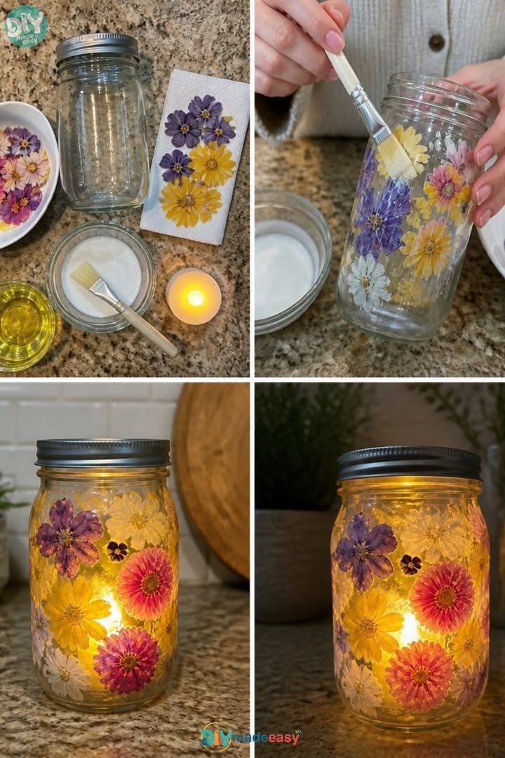 Pressed Flower Lantern 4 Pressed Flower Lantern