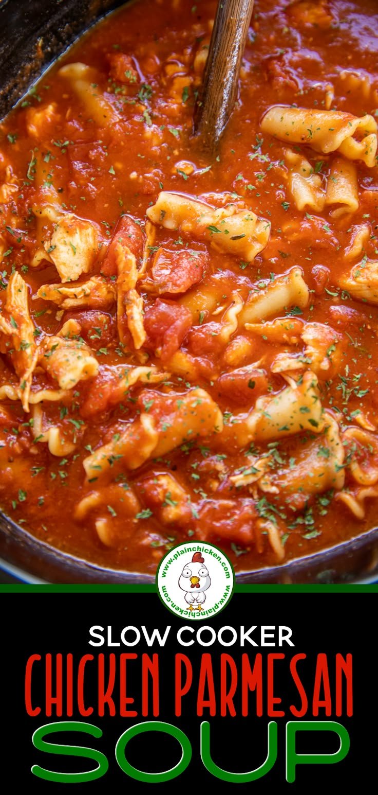 Slow Cooker Chicken Parmesan Soup | Slow cooker chicken parmesan casserole, Crockpot creamy chicken parmasean soup, Chicken parmesan soup recipe
