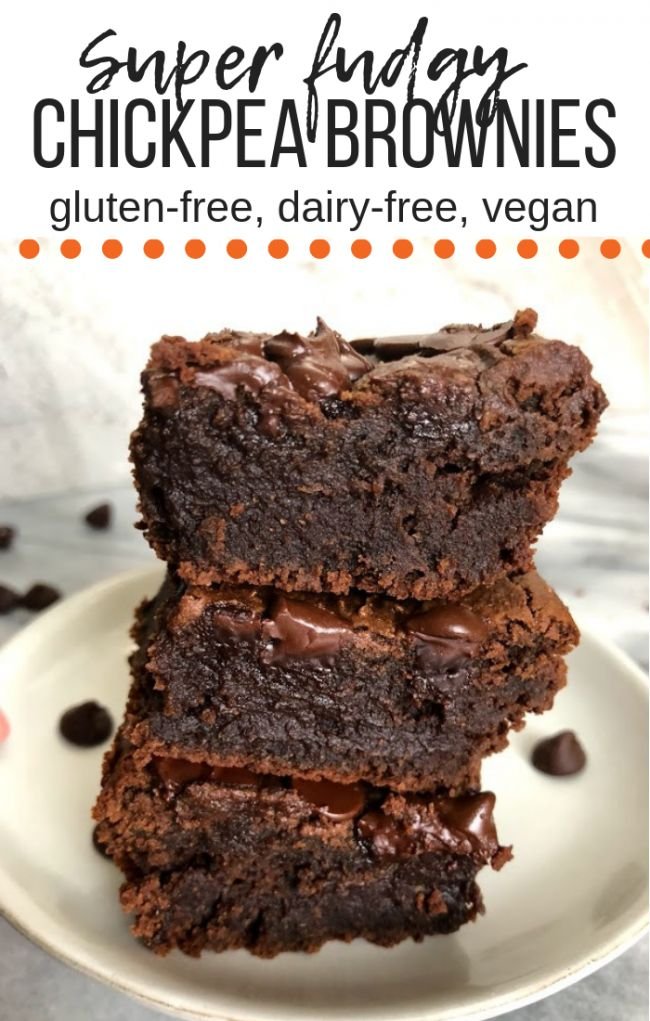 Super Fudgy Chickpea Brownies | Gluten Free, Dairy Free, Vegan