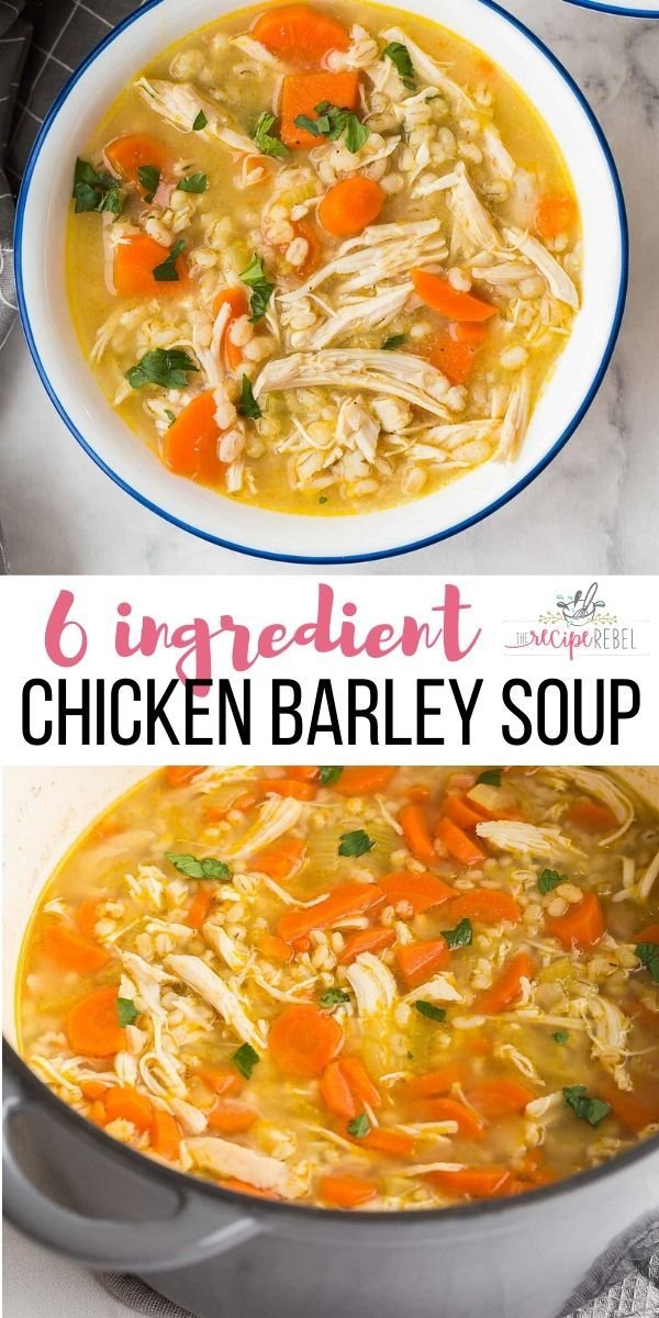 Hearty and Healthy Chicken Barley Soup | Chicken barley soup recipes homemade, How to make chicken barley soup, Healthy chicken barley stew