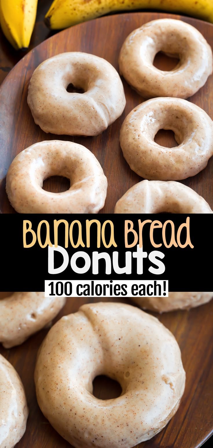 Banana Bread Donuts Recipe | Healthier donut recipes, Banana bread donuts baked healthy, Low calorie donut recipe