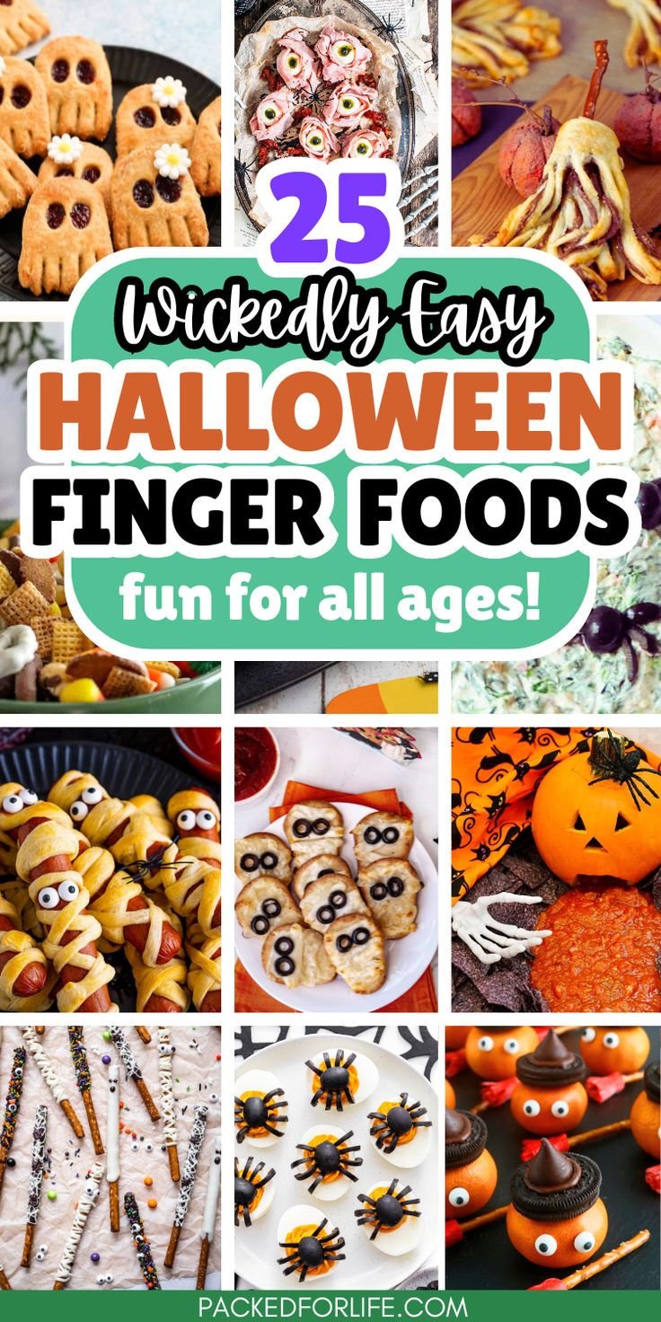 Fun Halloween Party Food Appetizers for Kids & Adults