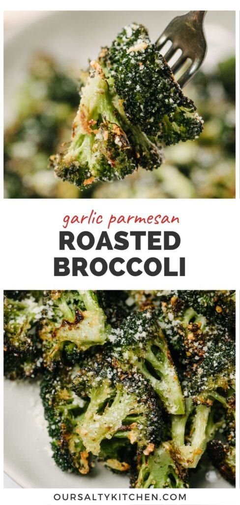 Delicious Garlic Parmesan Roasted Broccoli | Roasted broccoli with parmesan, Parmesan crusted broccoli, Crispy parmesan broccoli