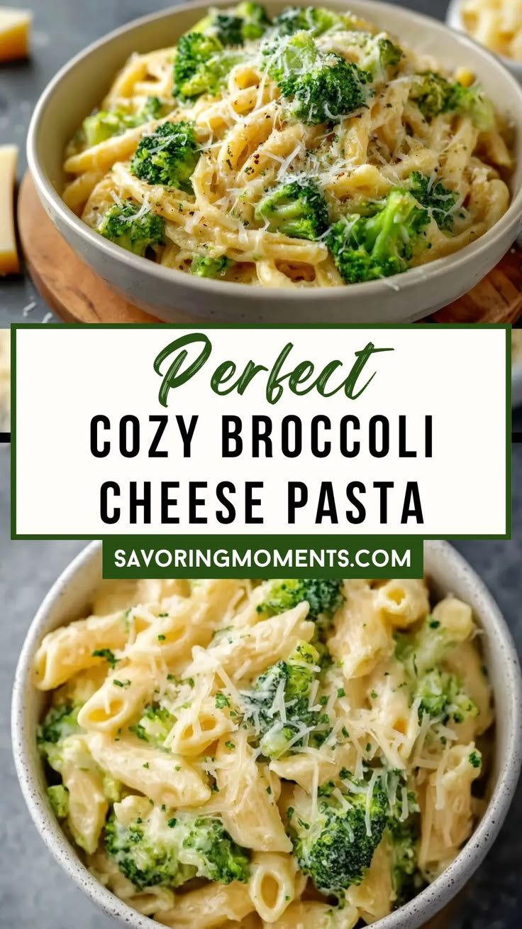 Cozy Broccoli Cheese Pasta – Creamy Comfort Food for Easy Dinner Nights