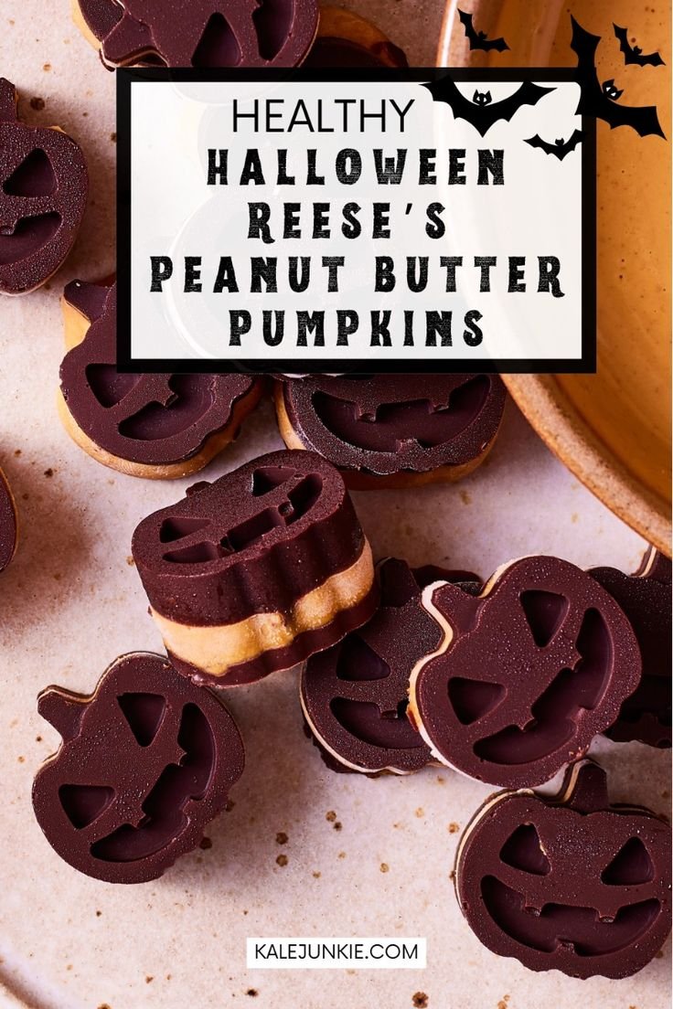Healthy Halloween Reese's Peanut Butter Pumpkins