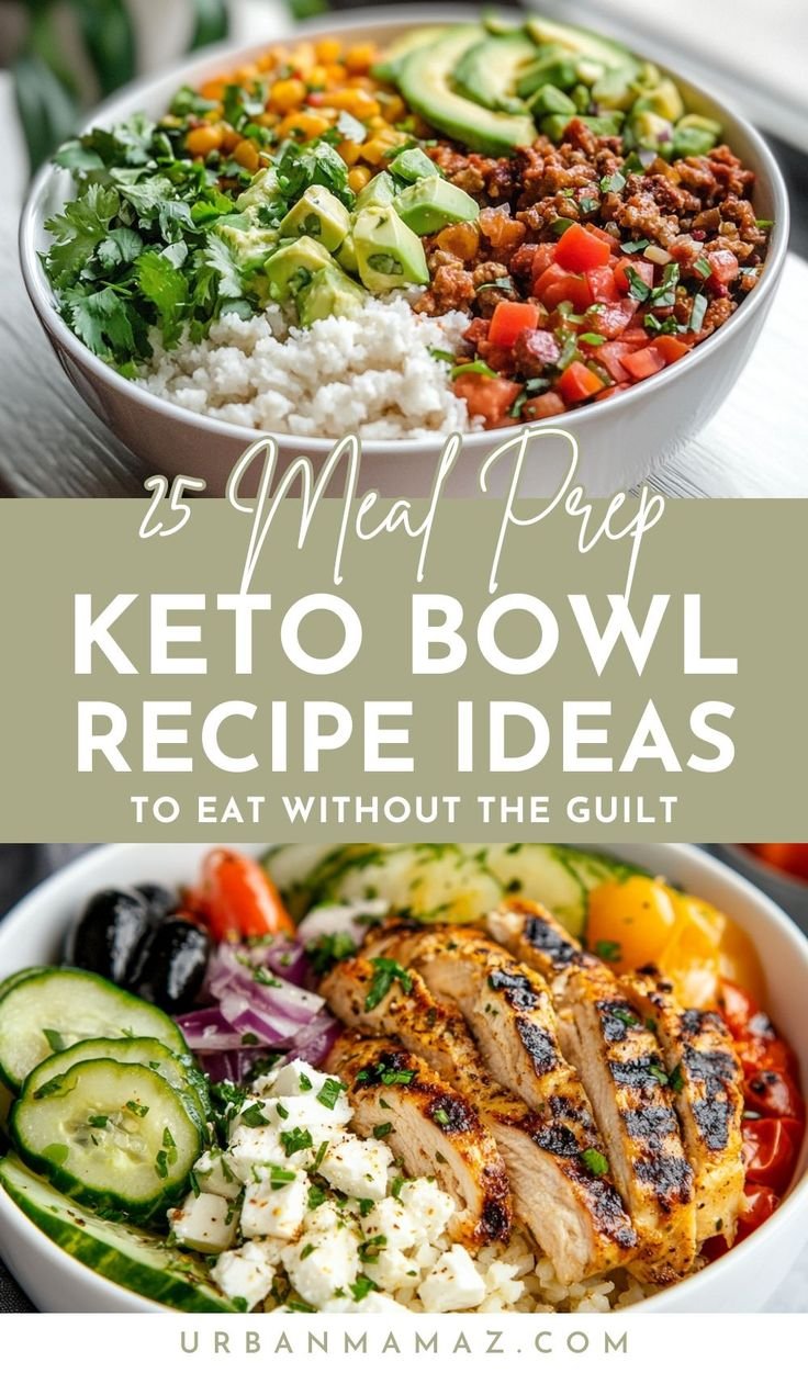 25 Easy Keto Bowls to Meal Prep that are Perfect for Weight Loss