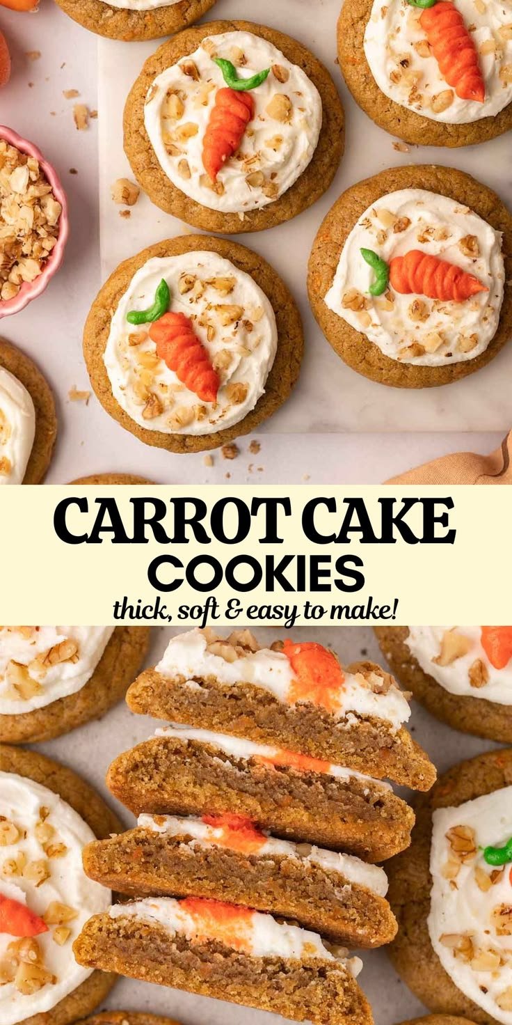 Easy Vegan Carrot Cake Cookies
