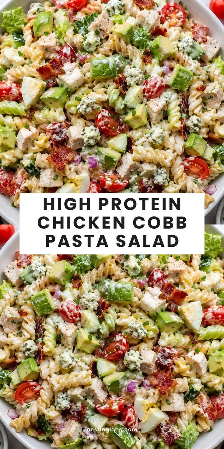 Chicken Cobb Pasta Salad