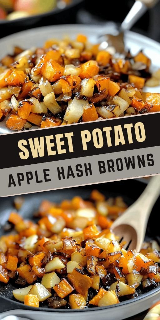 Caramelized Sweet Potato Apple Hash Browns