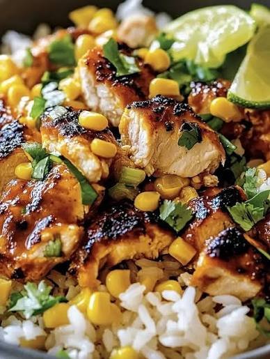 Easy Mexican Street Corn Chicken Bowl
