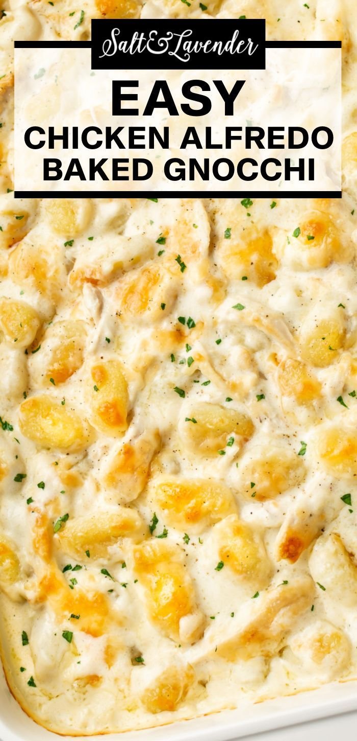 Chicken Alfredo Baked Gnocchi