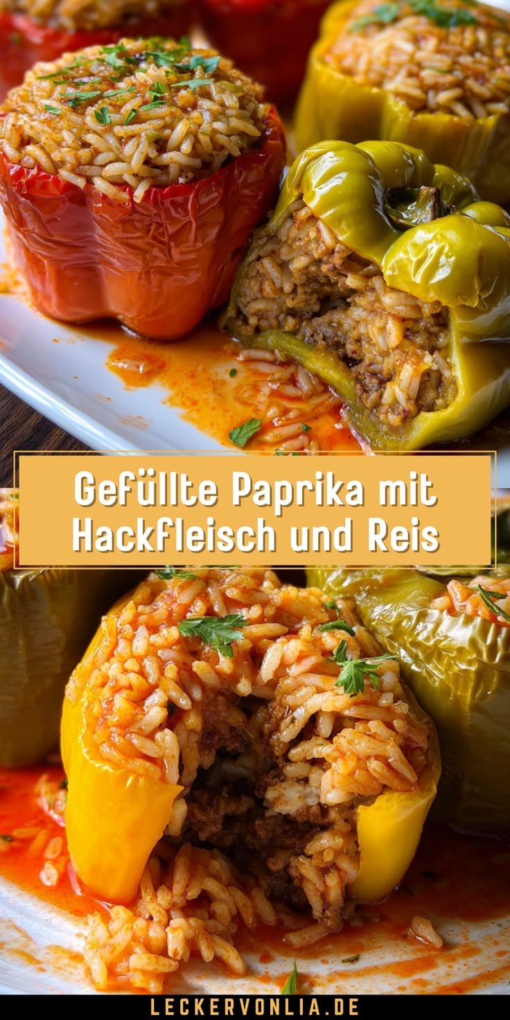 Gefüllte Paprika mit Hackfleisch und Reis - Ein köstliches Rezept aus der arabischen Küche