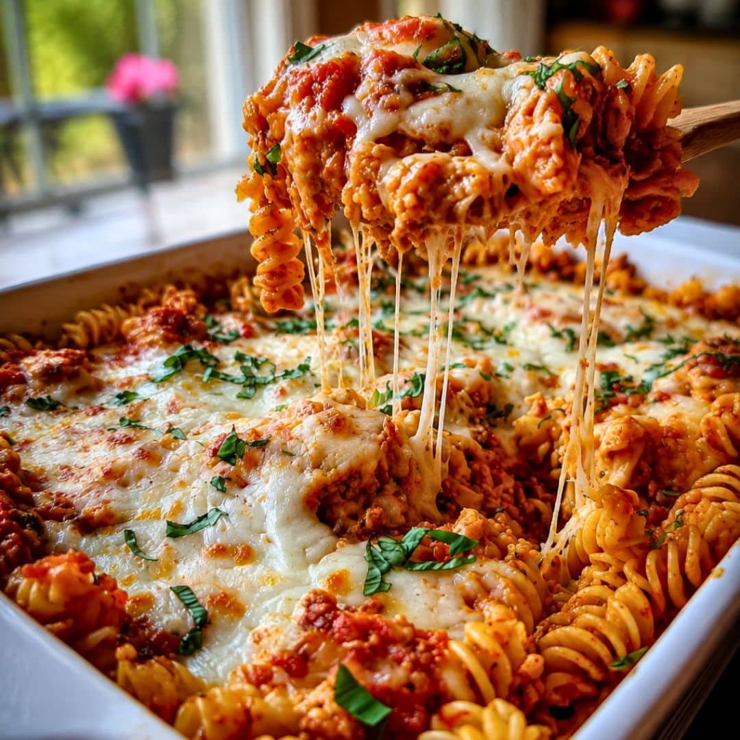 Creamy Tomato Basil Chicken Pasta Bake With 35g Protein