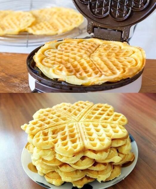 Vanille Joghurt Waffeln in 1 Minute