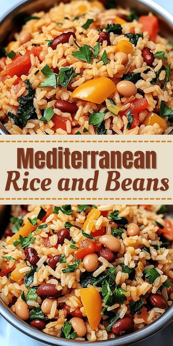 Delicious Mediterranean Rice and Beans for Quick Comfort