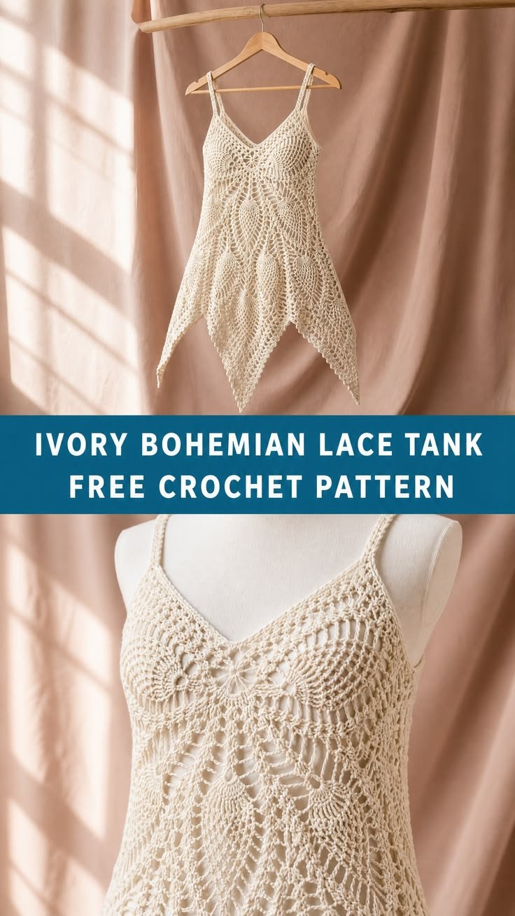 Ivory Bohemian Lace Tank
