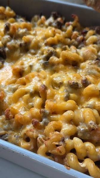 High Protein Cheeseburger Casserole