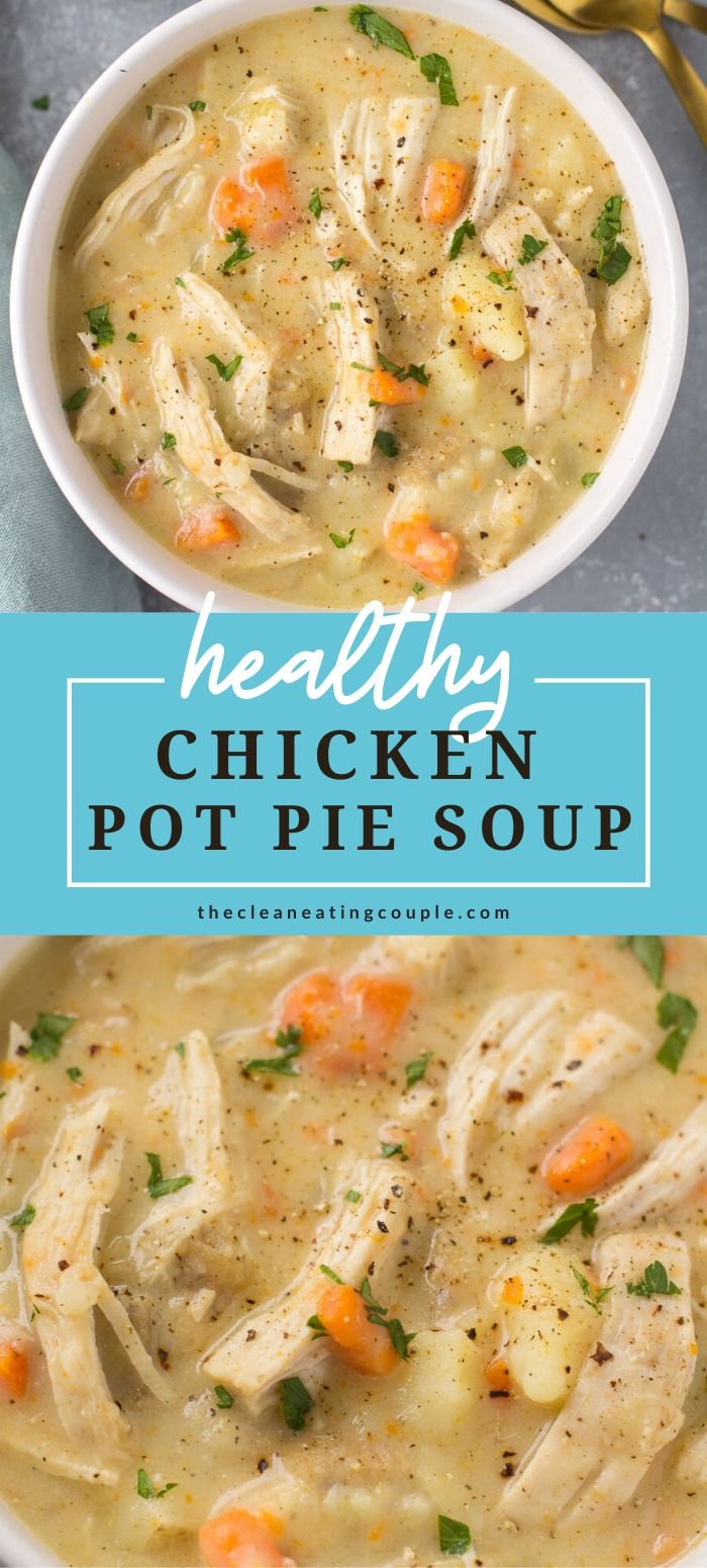 Healthy Chicken Pot Pie Soup