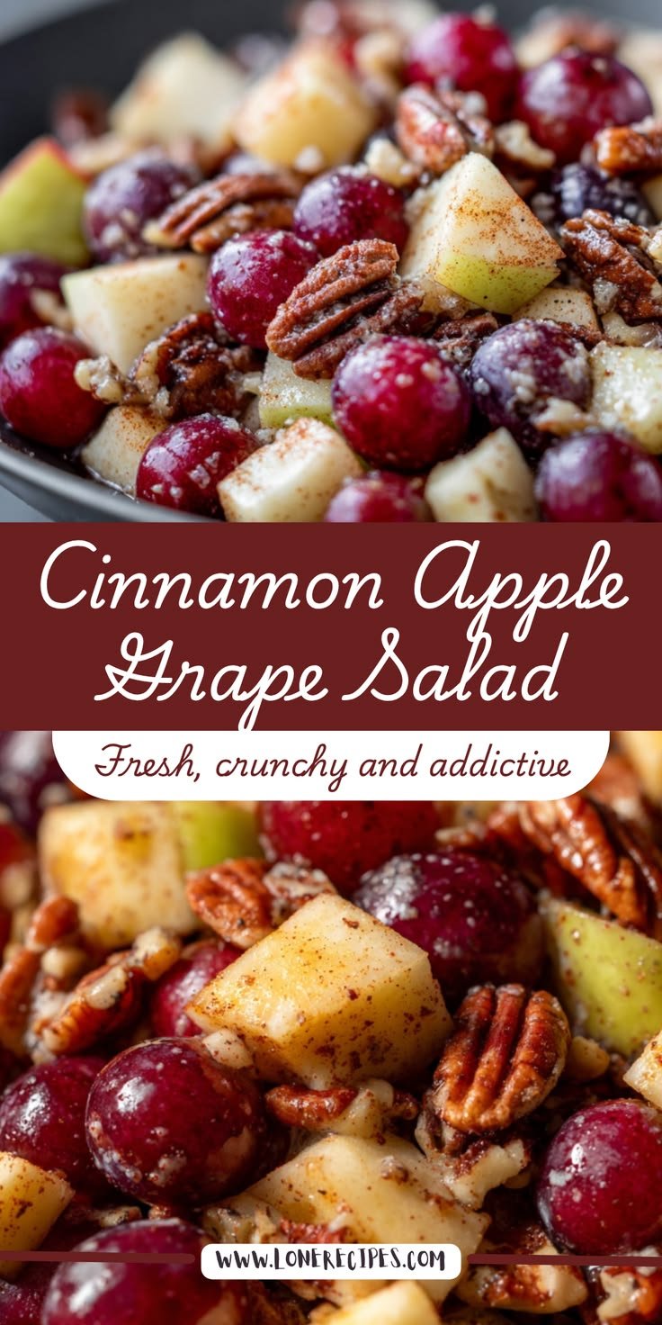 Cinnamon Apple Grape Salad