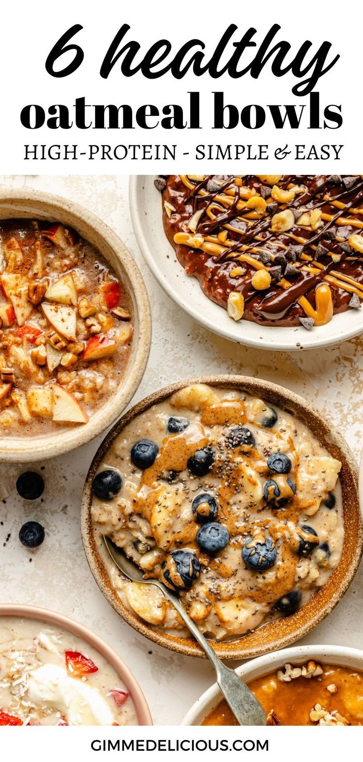 6 Healthy Oatmeal Bowl Recipes