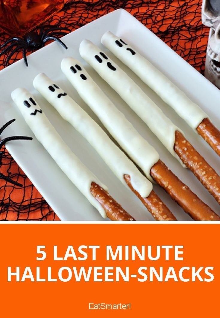 Brezelgeister - Gruselige Halloween Leckerei | Einfache halloween rezepte, Lustige snacks, Halloween backen ideen