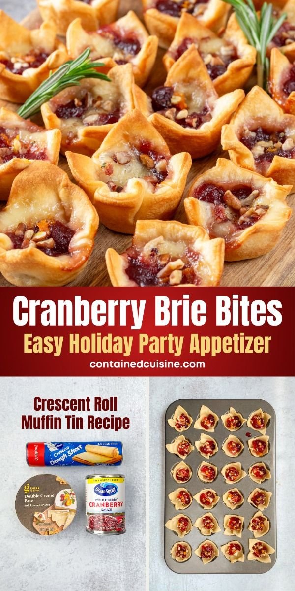 Cranberry Brie Bites: Easy Party Appetizer Recipe