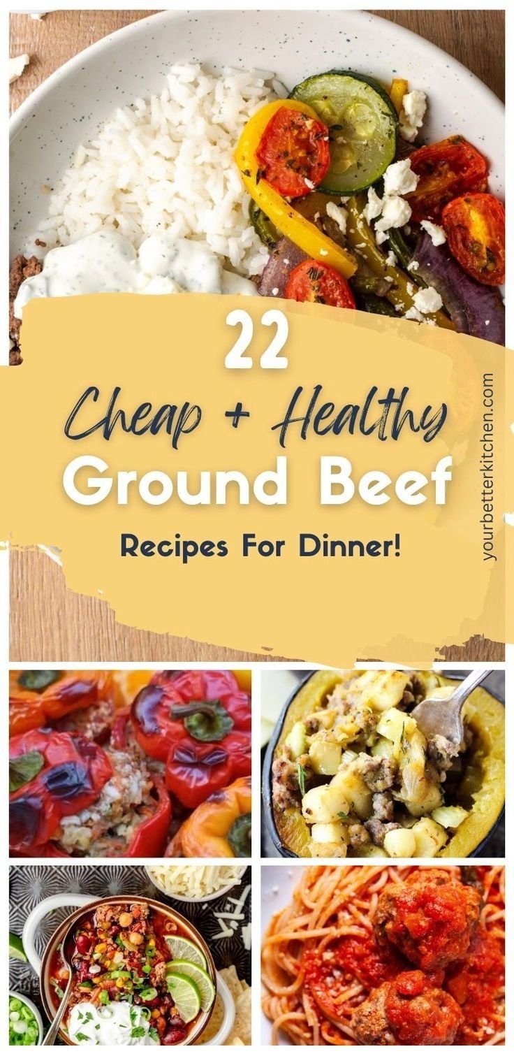 Cheap & Healthy Ground Beef Recipes