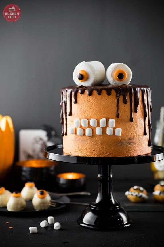 Monstertorte Rezept: Halloween Snacks & Torte selber machen