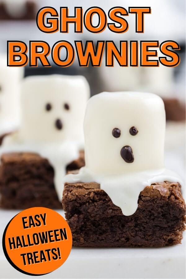 Easy Ghost Brownies - Cute Spooky Halloween Treats for Kids!