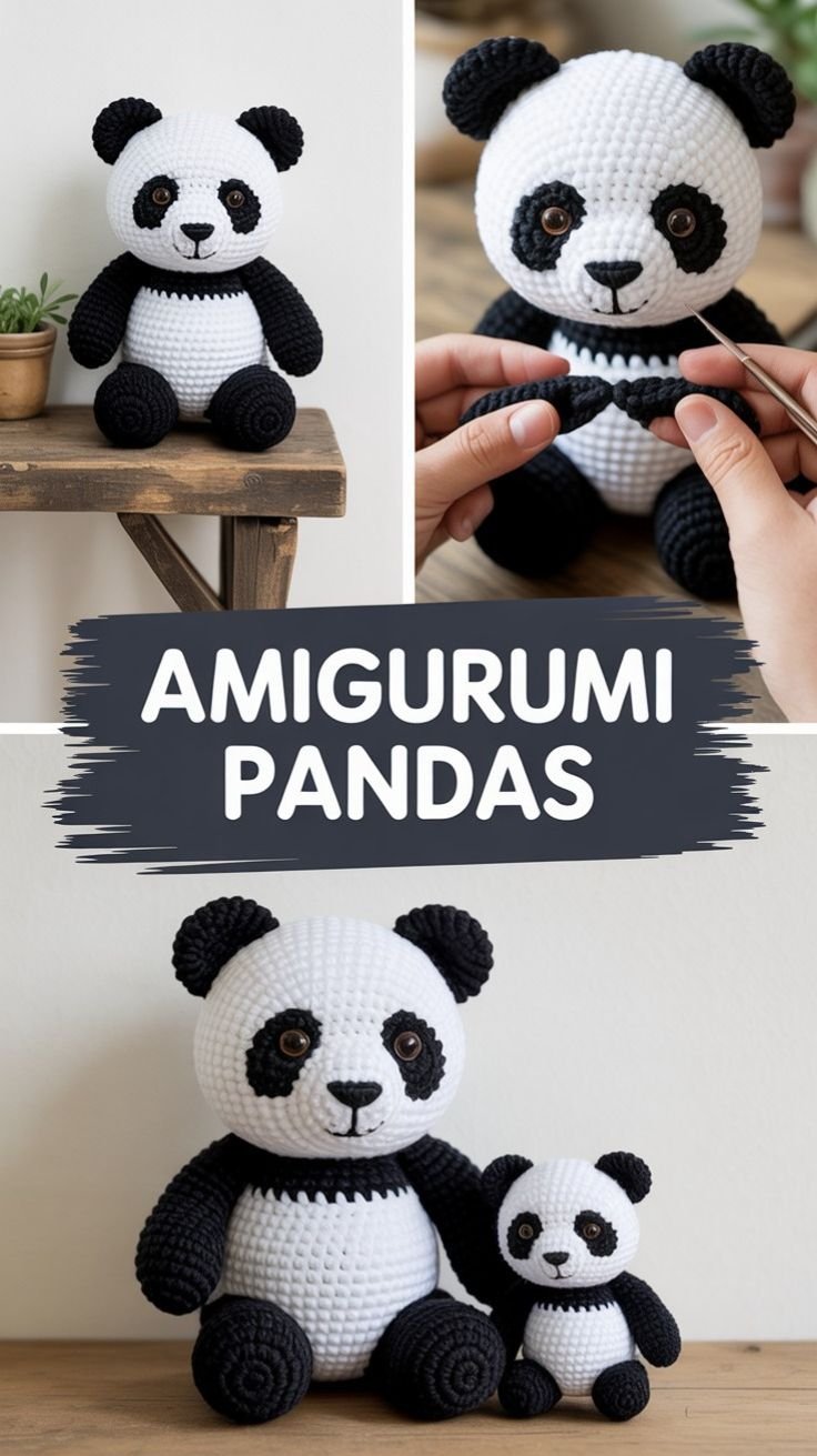 Amigurumi Panda Free Crochet Patterns