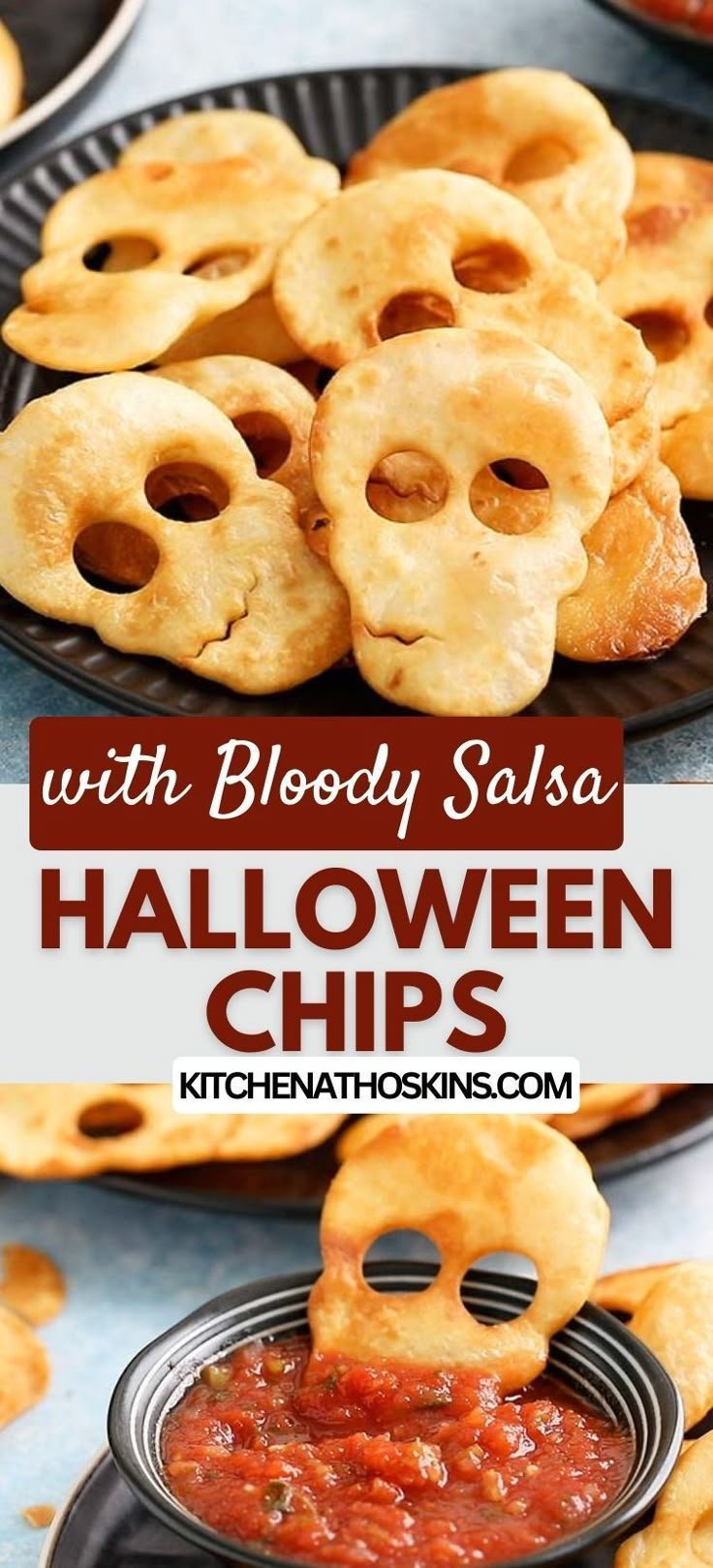Shull shaped Chips for Halloween Snack