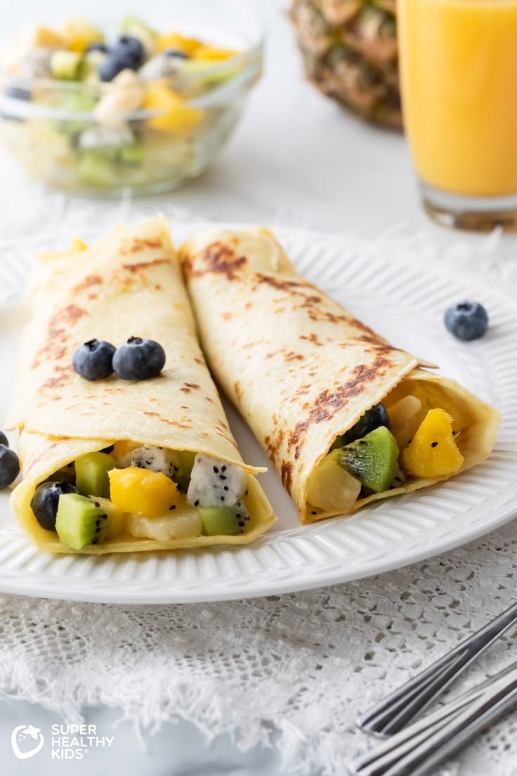 Tropical Fruit Crepes