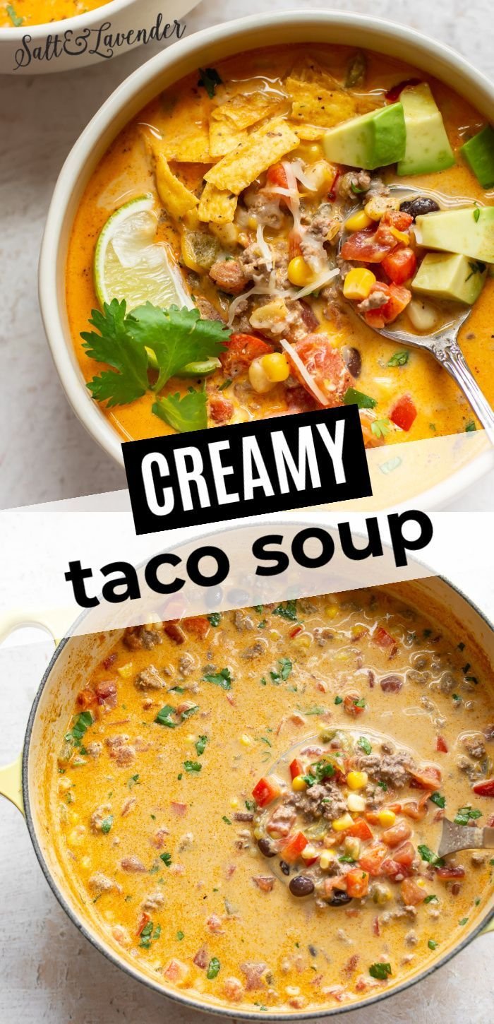 Easy Creamy Taco Soup