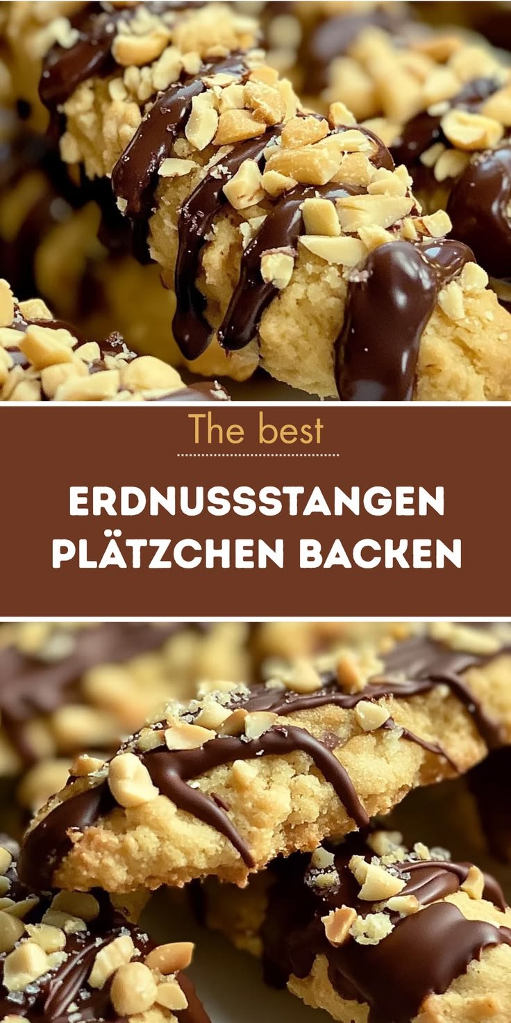 Homemade Erdnussstangen Plätzchen backen