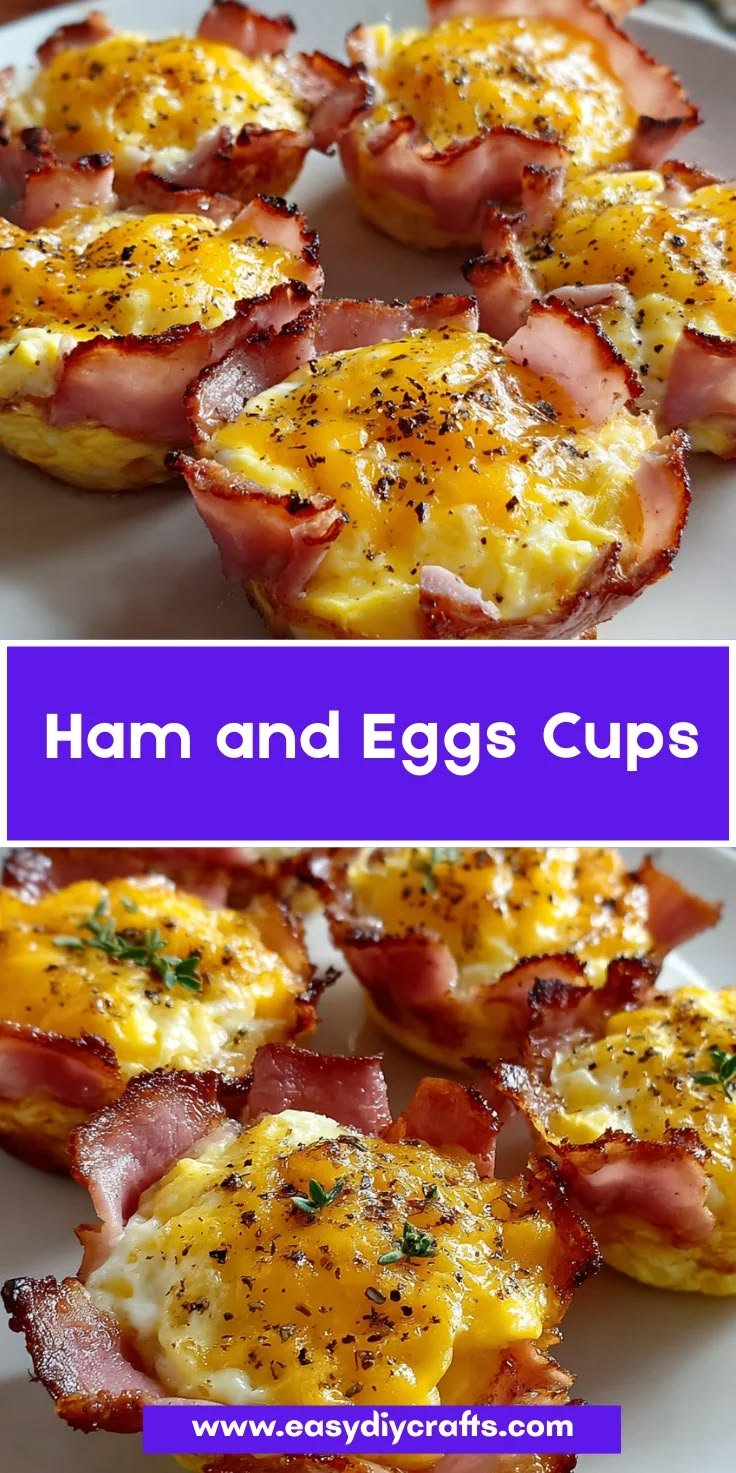 Ham and Eggs Cups