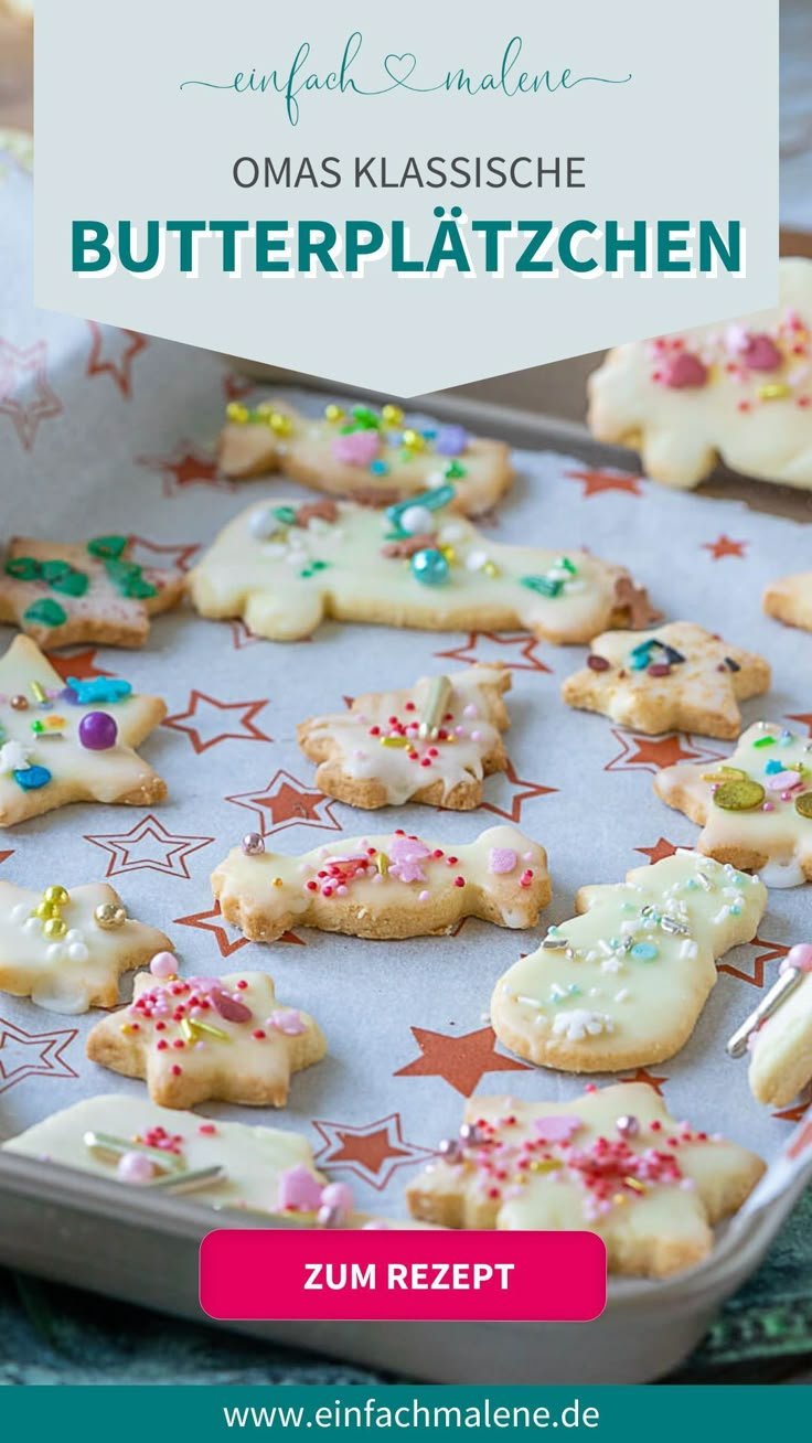 Butterplätzchen Rezept wie bei Oma I Beste Weihnachtsplätzchen 2024